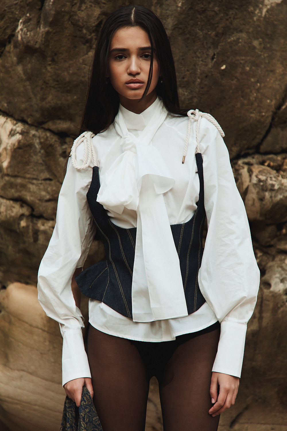 Structured Denim Corset