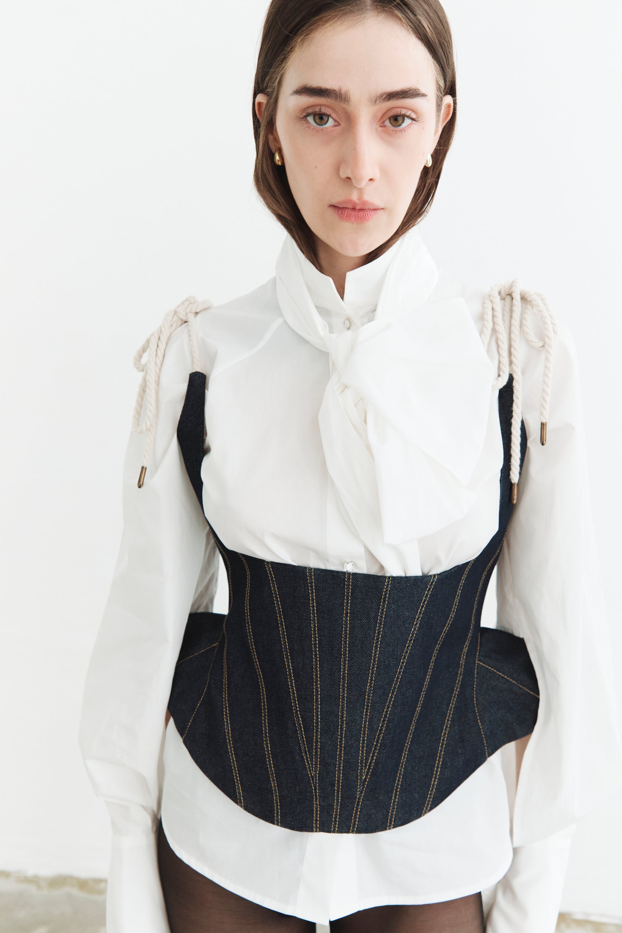 Structured Denim Corset