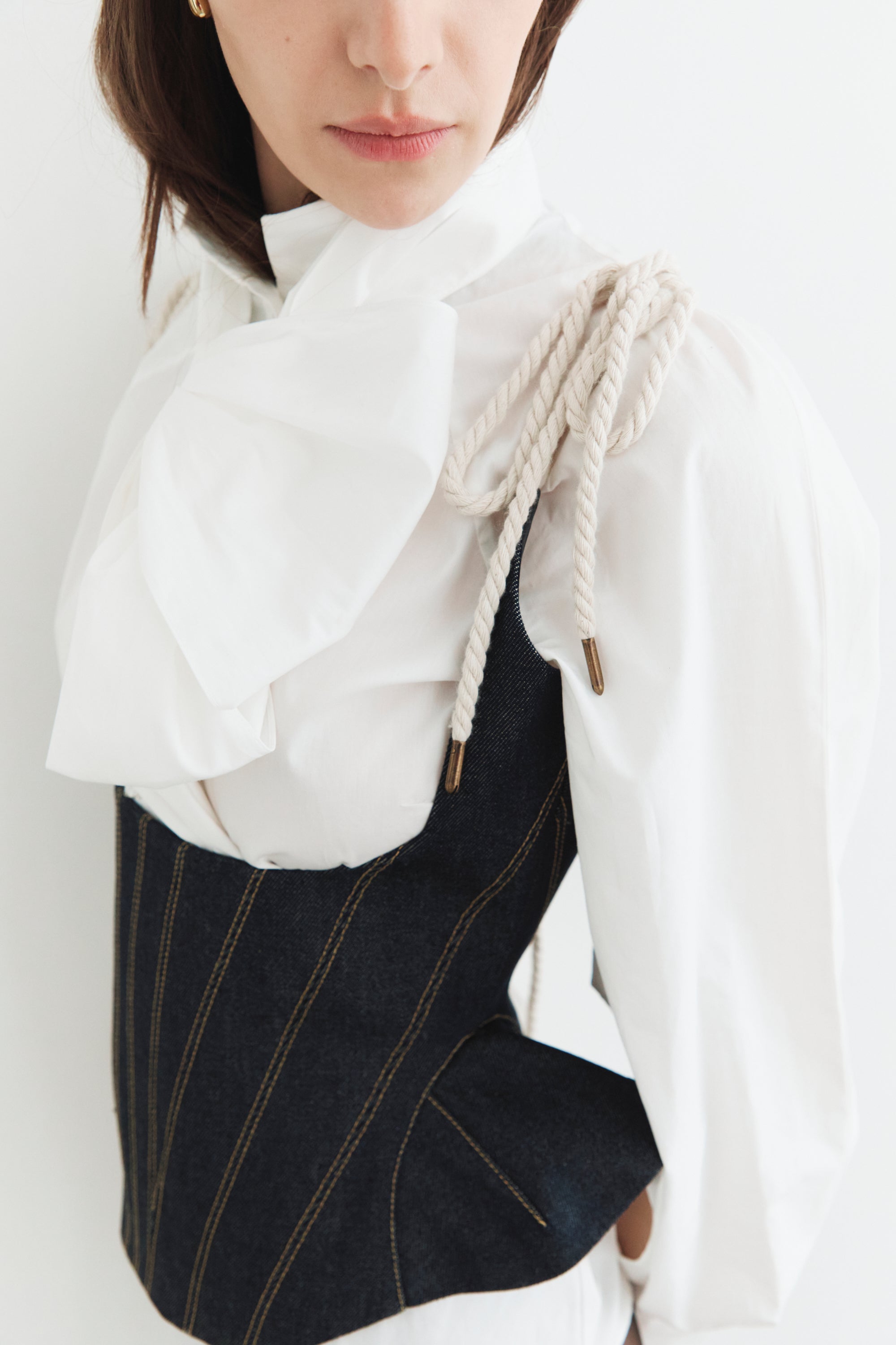 Structured Denim Corset