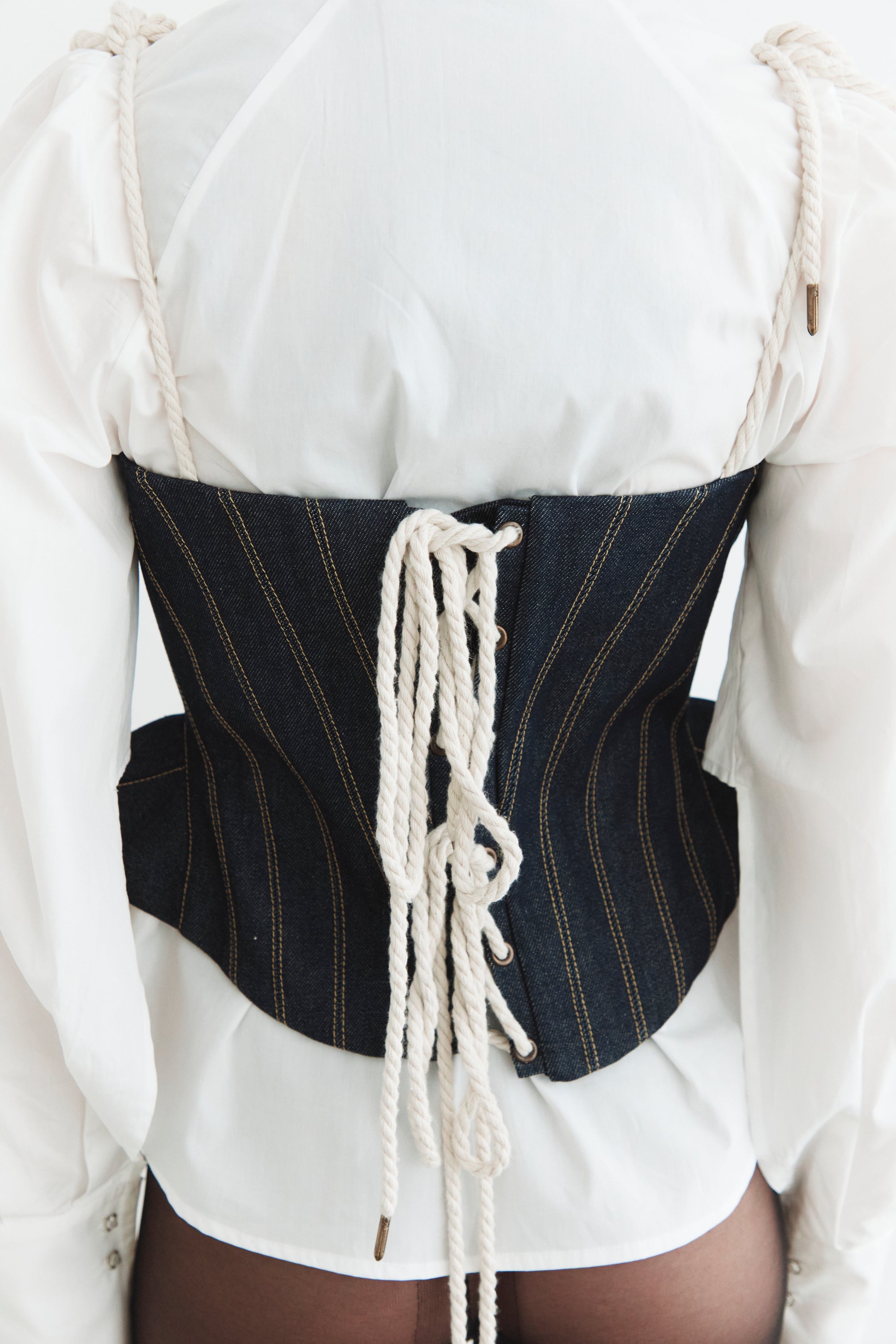 Structured Denim Corset