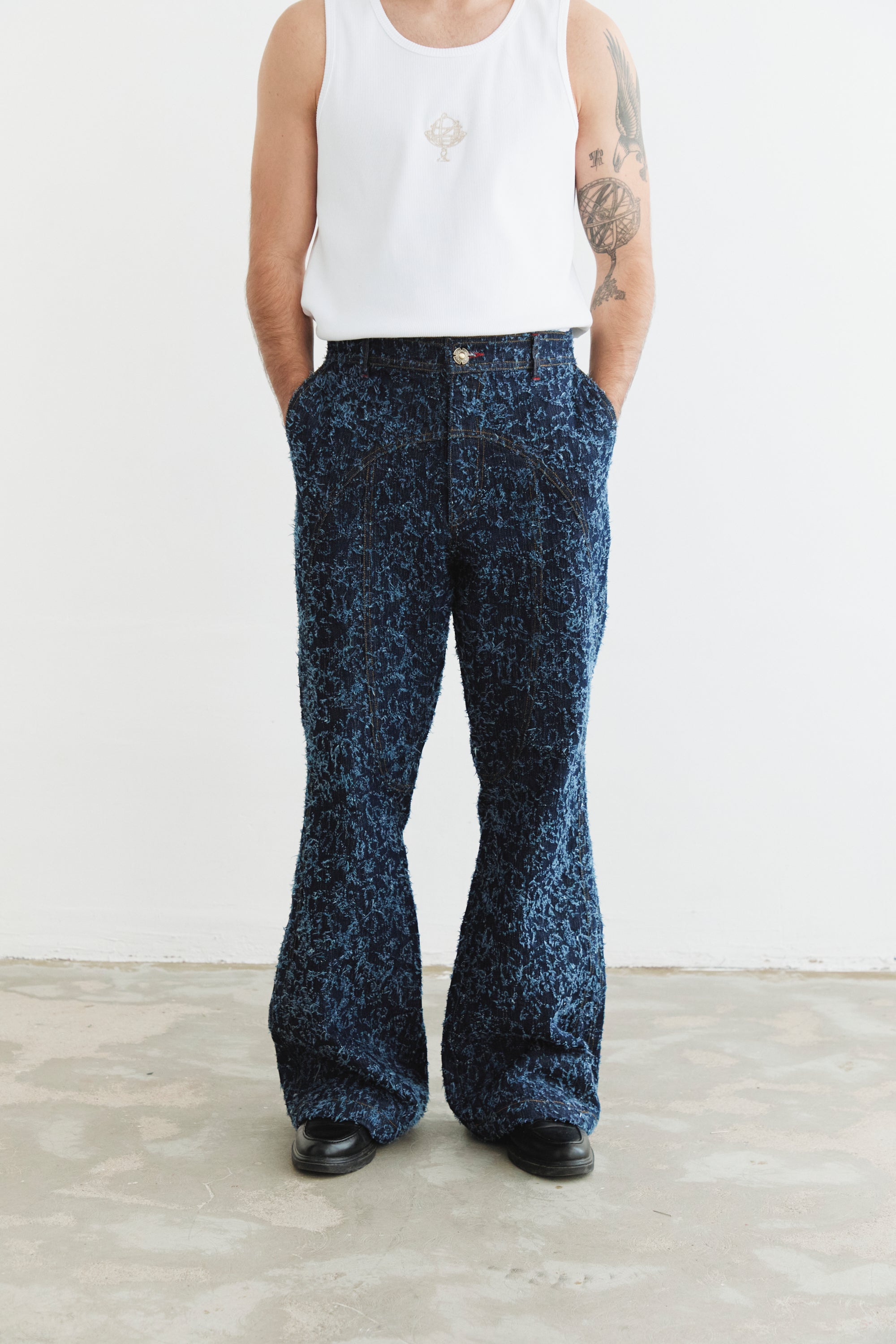 Bootcut Hand-Plucked Denim