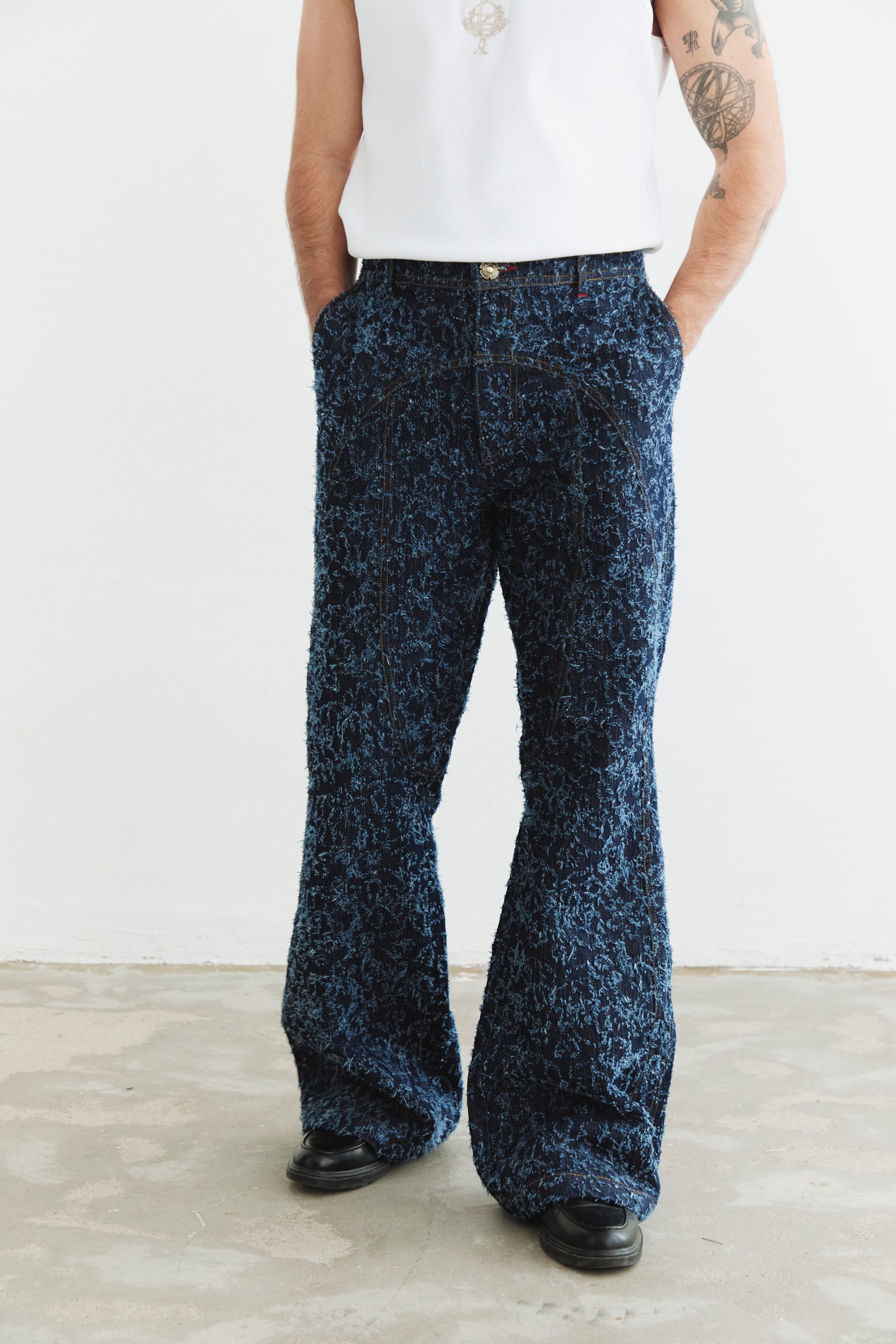 Bootcut Hand-Plucked Denim