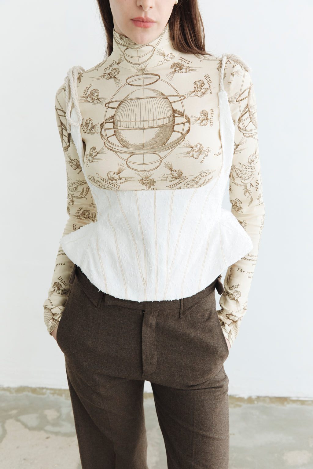 Structured Denim corset