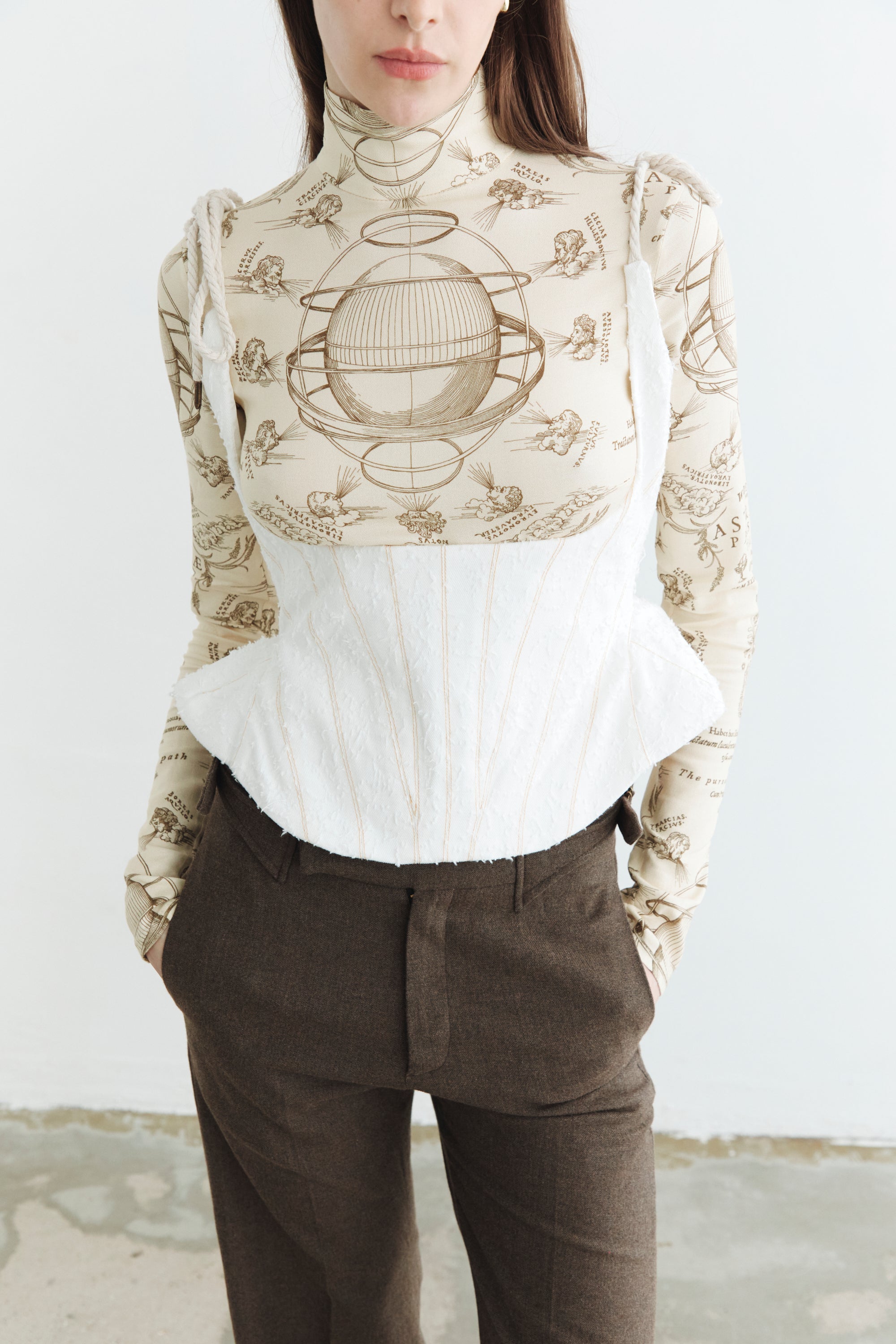 Structured Denim corset