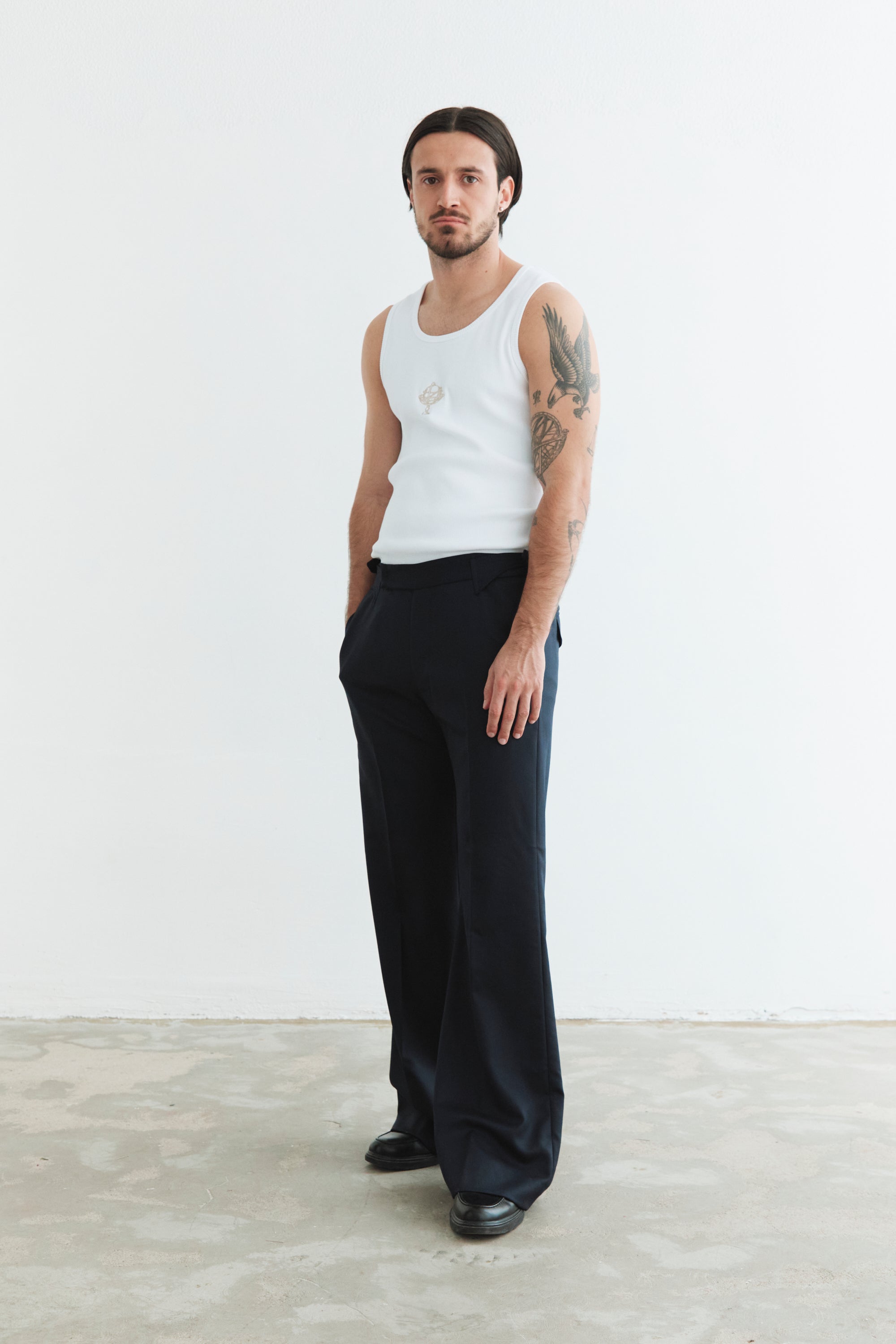 TAILORED BOOTCUT PANTS