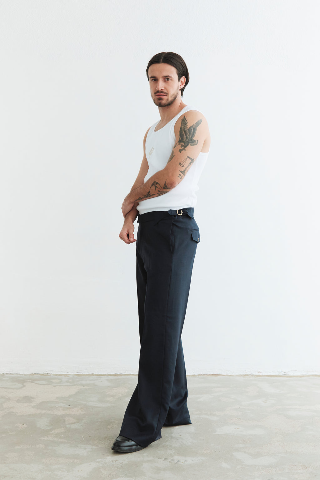 Tailored Bootcut Pants