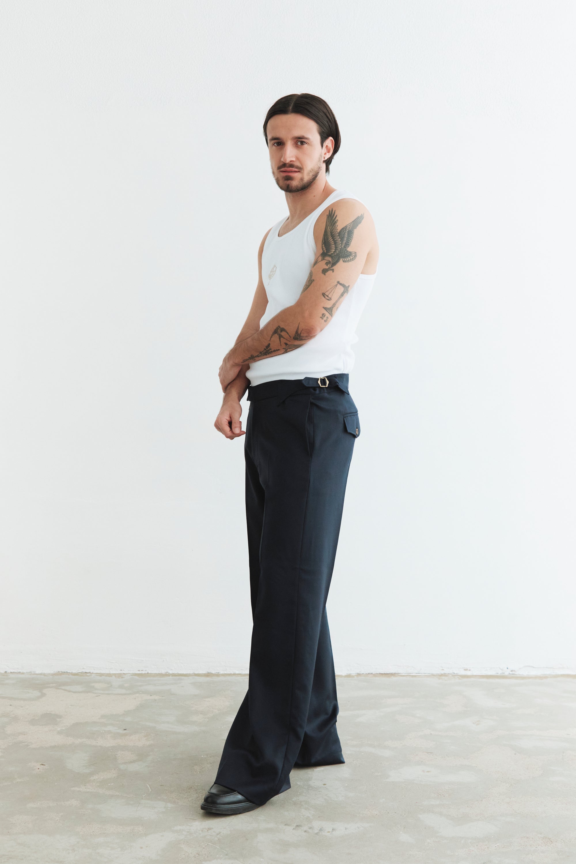 TAILORED BOOTCUT PANTS
