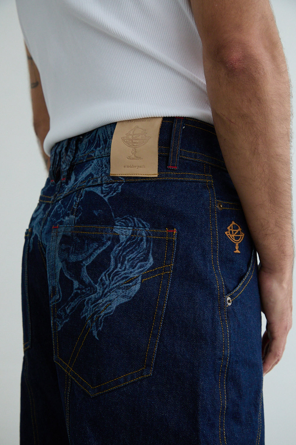 RAW BLUE DENIM PANTS