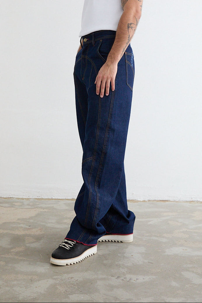 RAW BLUE DENIM PANTS